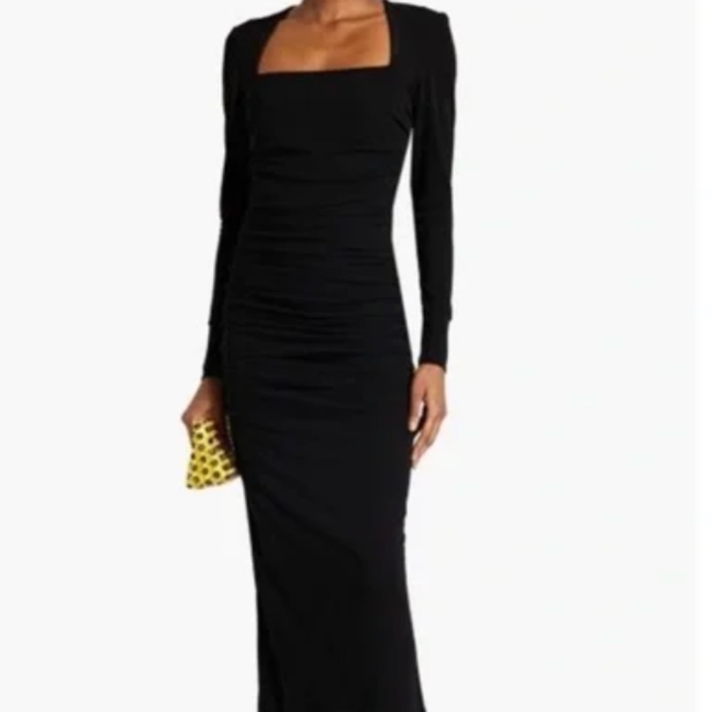 Ganni Viscose Jersey Ruched Dress
